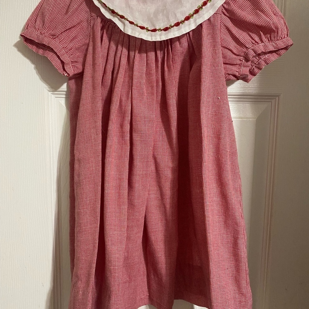 Chabre Gingham Bishop Dress - Picture 2 of 8